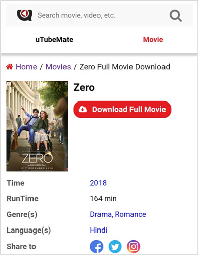 zero movie apk